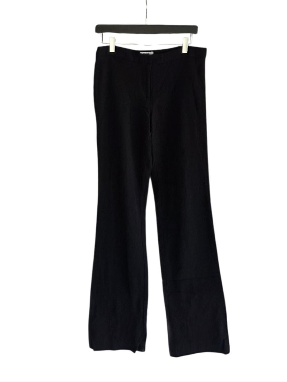 Moschino Cheap & Chic Virgin Wool 10 Black Wide-Leg Trouser